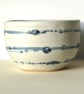 Modern Delft bowl decorated with cobalt on a matt white glaze. - Image 2