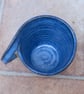 Left handed coffee mug tea cup in stoneware hand thrown ceramic pottery - Image 3