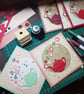 Handmade blank card, keepsake with red teapot and flowers - Image 5