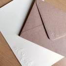 Dragonfly Embossed Writing Paper with Envelopes 15 Pcs - Cream - Stationery