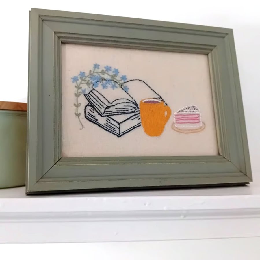 Hand Embroidered Framed Picture