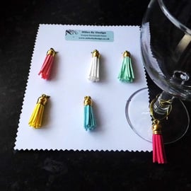 Six Wine Glass Charms or Markers