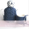 Cable plaited kitchen cosies knit knit, half price