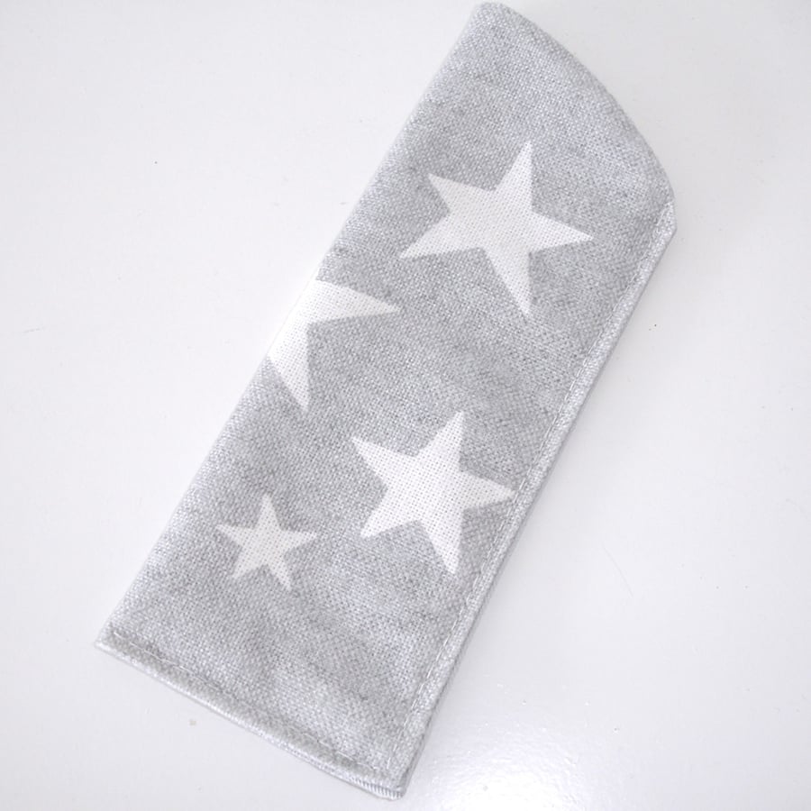 Star Glasses Case Grey Stars Spectacles Specs Sleeve