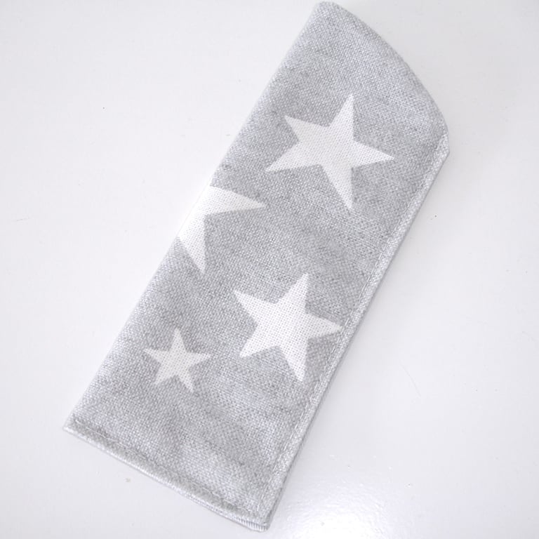 Star Glasses Case Grey Stars Spectacles Specs Sleeve