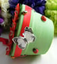 Red and White Fuchsia Flower Pot - Image 7