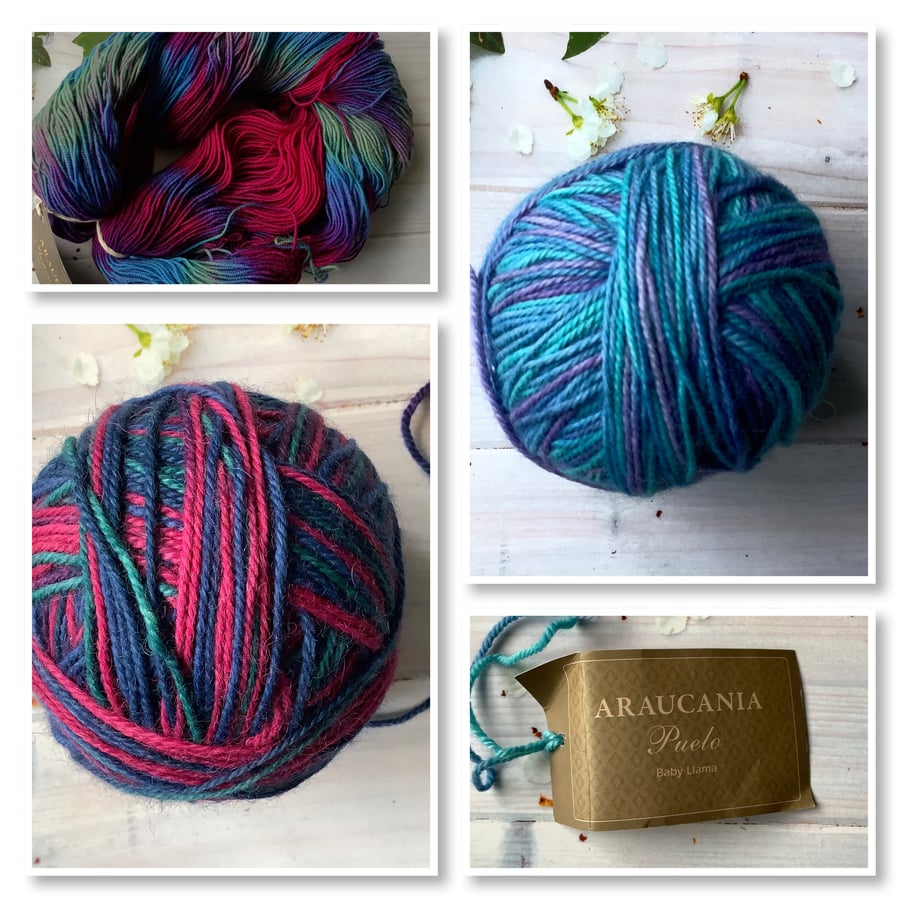 Destash Araucania Yarn x 3 Balls 