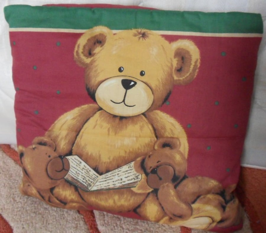 Teddy Bear quillow. The quilt in a pillow.  74" x 51"