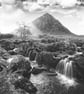 Glen Coe Bauchaillie Etive Mor Mountain and river A3 Print 