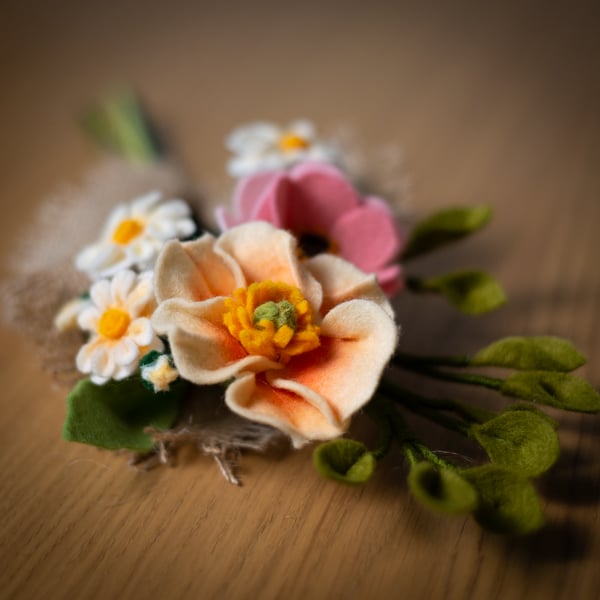 Whimsical Meadow Trio - Felt Bouquet