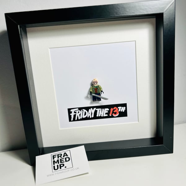 FRIDAY THE 13TH - JASON - Framed custom minifigure
