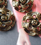 1" 25mm 40L medium weight Antique Brass shank Buttons from Italy - Image 2