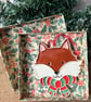 Christmas Fox ceramic decoration in a presentation box - Image 2