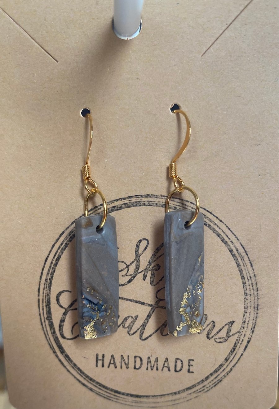 Ref: 2546 Handmade polymer clay earrings (includes FREE UK postage)