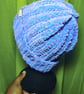 Basic Mid Blue & Pink Tweed Beanie - Image 3