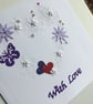 Engagement card. Valentine. With love card. Hearts and flowers. Ref 013. - Image 4