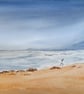 Original Watercolour Seascape .After the Waves. 15x11 inches. 