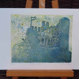 Dudley Castle Collagraph Limited Edition Hand Pulled Print