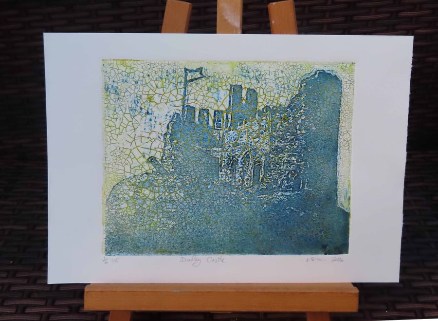 Dudley Castle Collagraph Limited Edition Hand Pulled Print