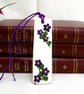 Handcrafted Floral Violet Bookmark - Image 1