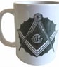 Square & Compasses - Masonic - 11oz Ceramic Mug - Image 1
