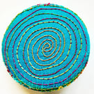 38mm Hand Dyed Fabric Badge 