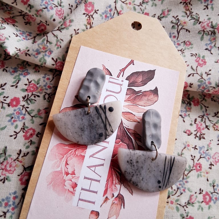CLEARANCE! polymer clay earrings handmade- reduced-no 27