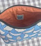 Hand made chicken print zip pouch - Image 4