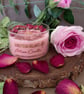 Pink pepper and Rose Botamical Artisa Soy Wax Candle Eco Friendly Gift - Image 3