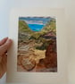 Walking through sand dunes, original landscape print - Image 4