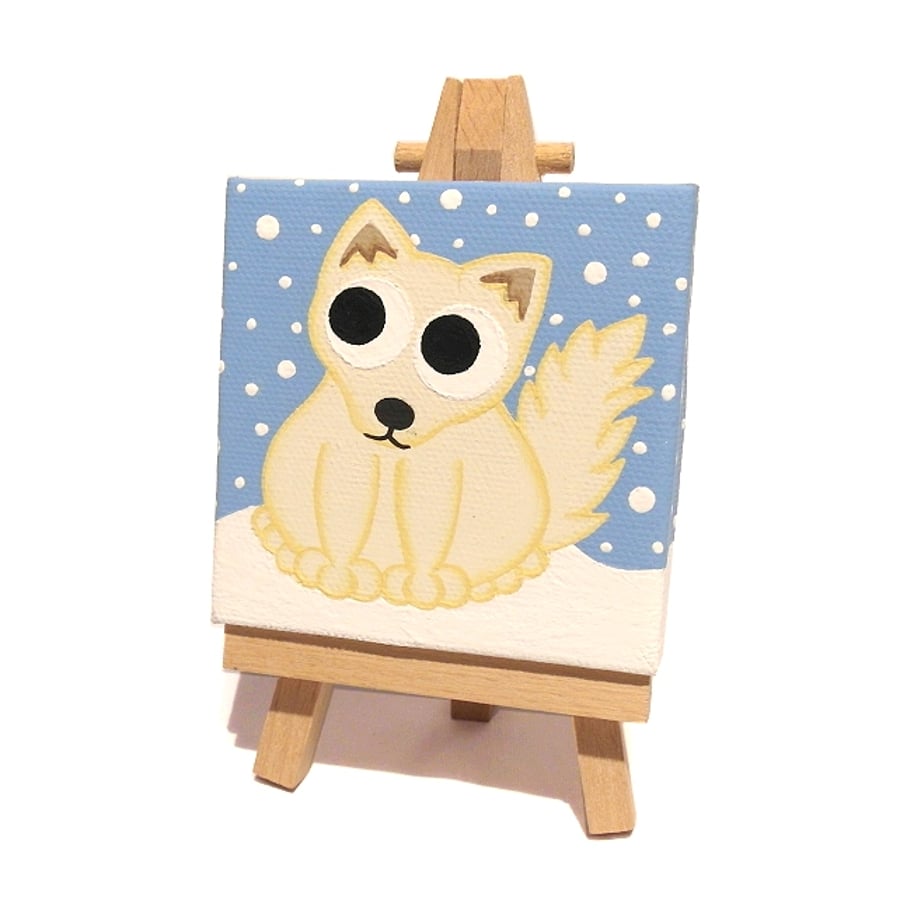 CP Arctic Fox Miniature Painting