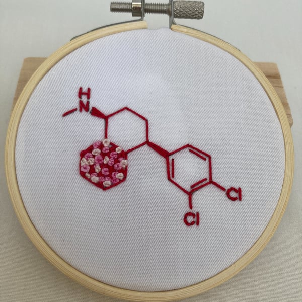 Sertraline mini embroidered wall art