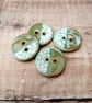 Buttons, handmade pottery buttons, set of 4 - Image 5