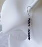 Unique Sterling Silver and Freshwater Peacock Pearl Earrings
