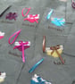 freehand embroidered lavender bag sachet hanging decoration  - Image 9