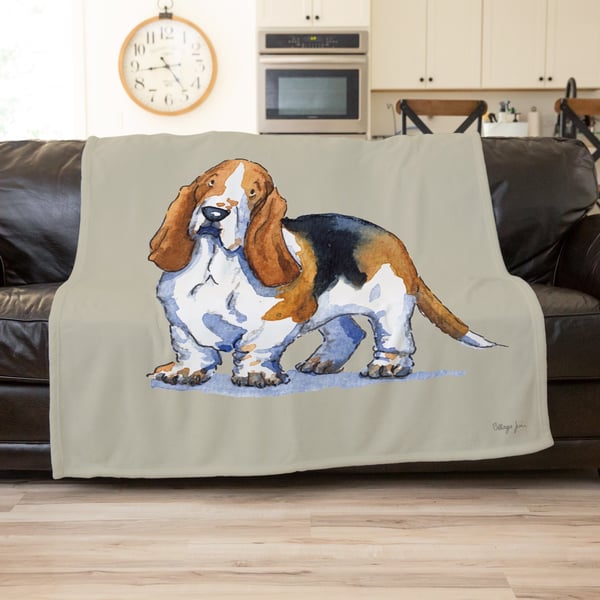 Basset Hound Throw