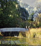 A5 Greeting Card Bridge Watergardens Norfolk 