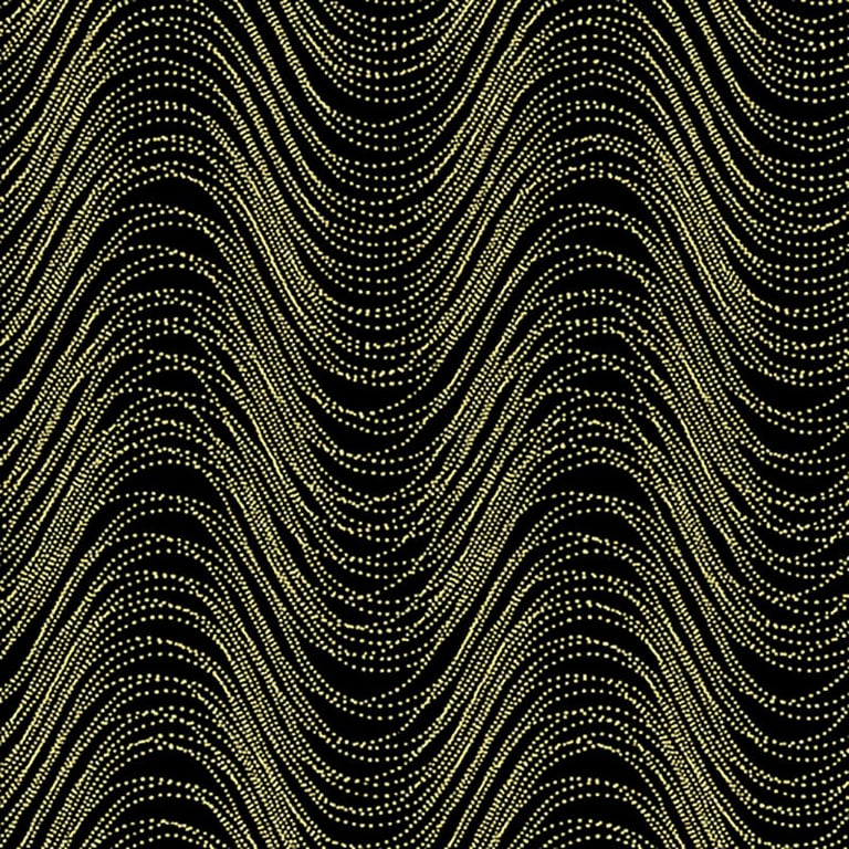 Pansy Noir - Wind Wave  - Benartex 