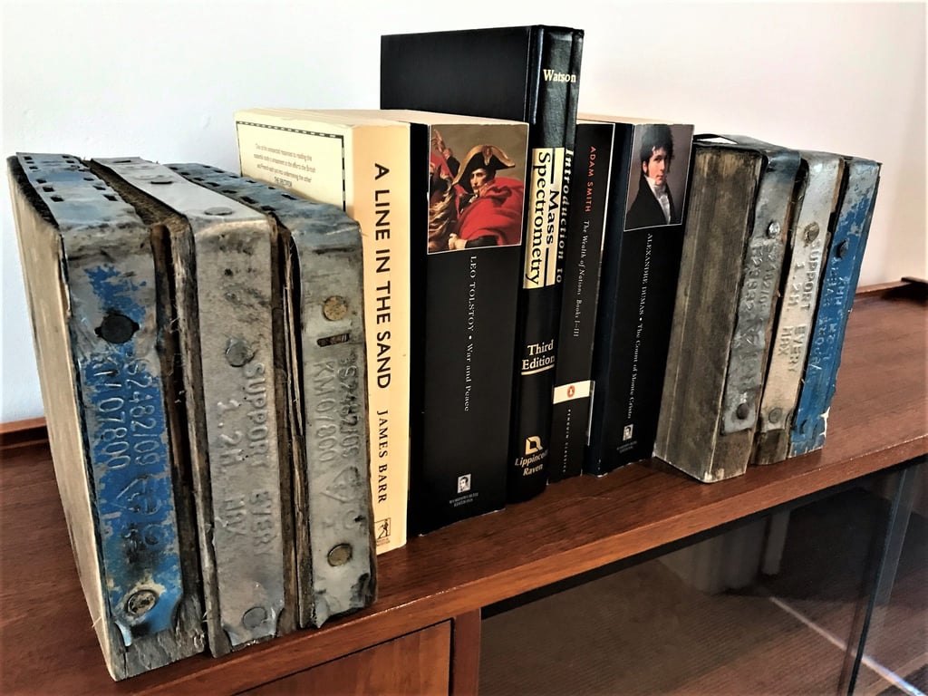 Wooden Bookends Reclaimed Wooden Book Blocks THE WINCHESTER