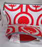 Modern Canvas Make up bag, Pencil Case, Toiletries Bag, Phone Pouch, Money