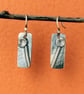 Wild Flowers - Designer Silver Earrings - Handmade Artisan Dangle Earrings - Image 1