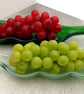 Handmade Fused Glass Wavy Recycled Wine Bottle Dish - Slumped Bottle Spoon Rest - Image 9