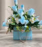 Lovely artificial flower in an envelope style holder or unique handbag design - Image 4
