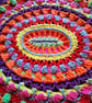 oval shaped colourful crochet mandala doily - Image 9