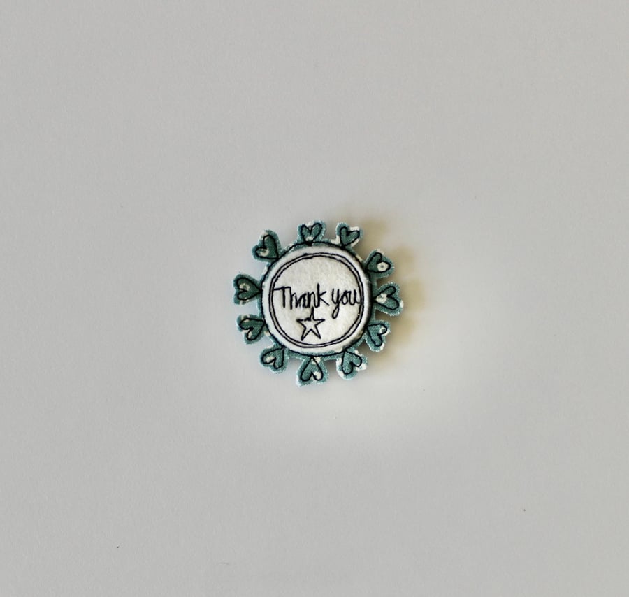 'Thank you' - Handmade Magnet