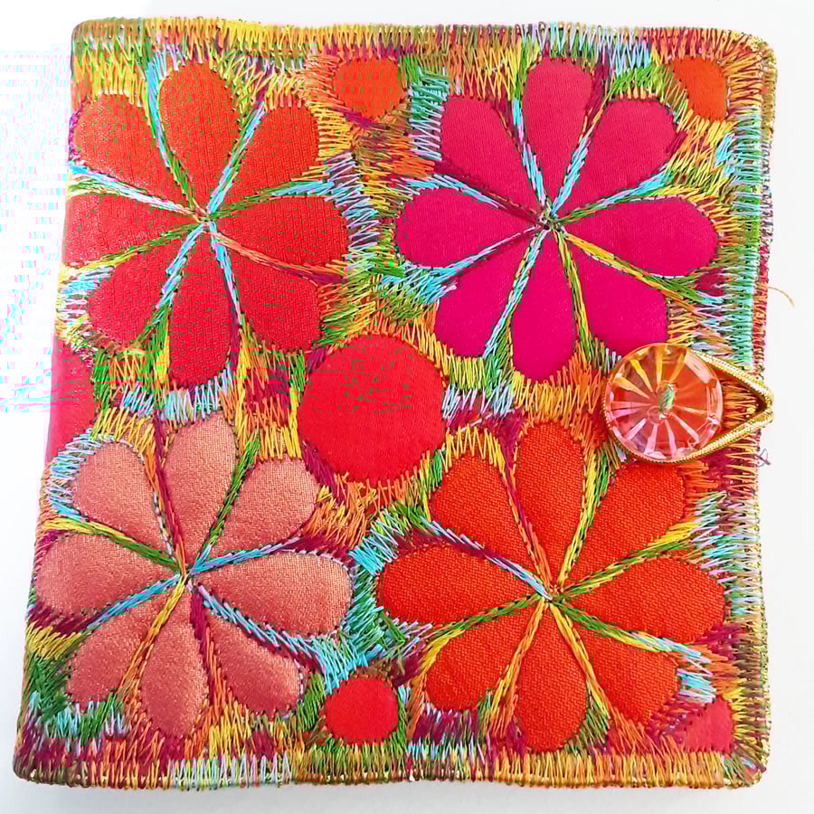 Needle Case for Sewing with Botanical Design