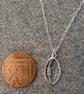 Solid Sterling Silver Rugby Ball Necklace, Rugby pendant, 100% Handmade by Aliso - Image 2