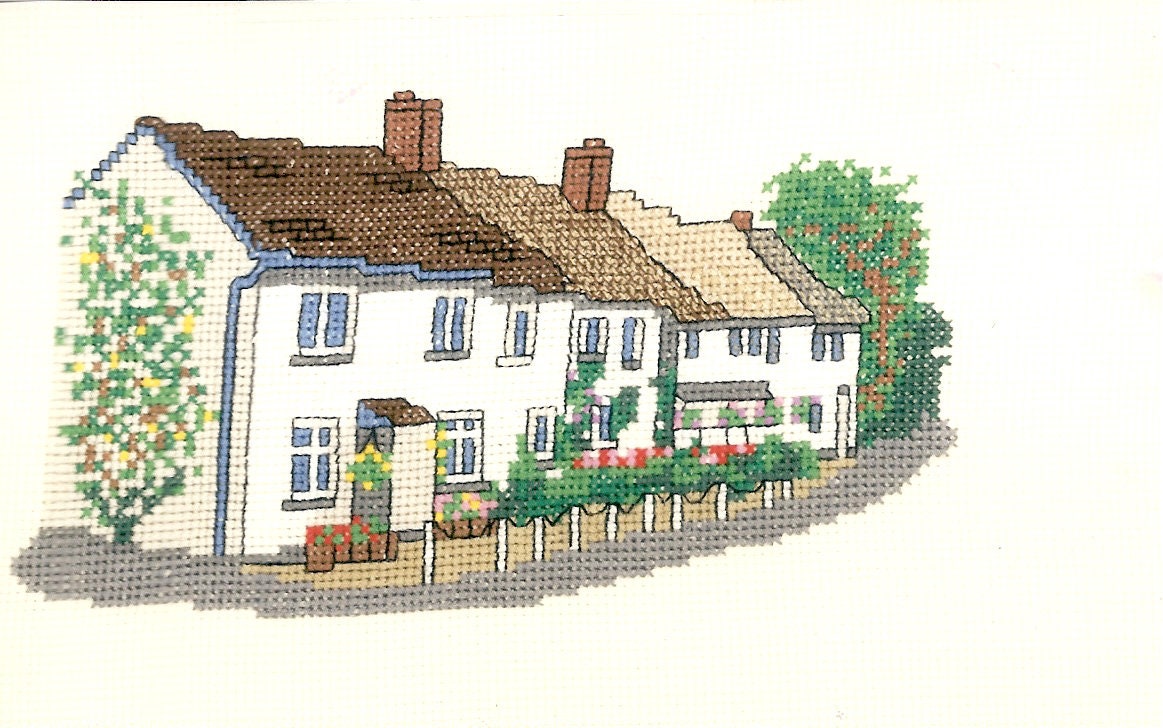 Devon Cottages cross stitch kit