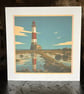 Beachy Head Lighthouse Greeting Card - 8" x 8" Coastal Card - Blank Inside
