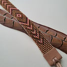 Beaded loom bracelet or Anklet 